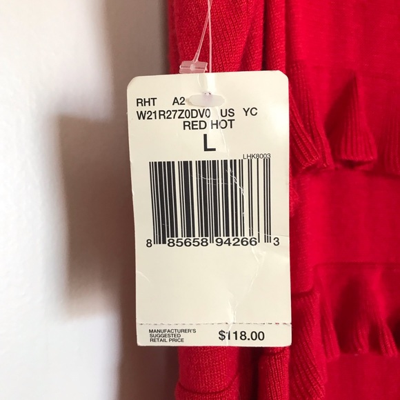 Guess Red Hot Ruffle Dress - Picture 3 of 4